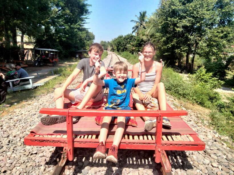 Afternoon Tour: Bamboo Train, Killing Cave &Bat Cave - Waiting for the bats at sunset