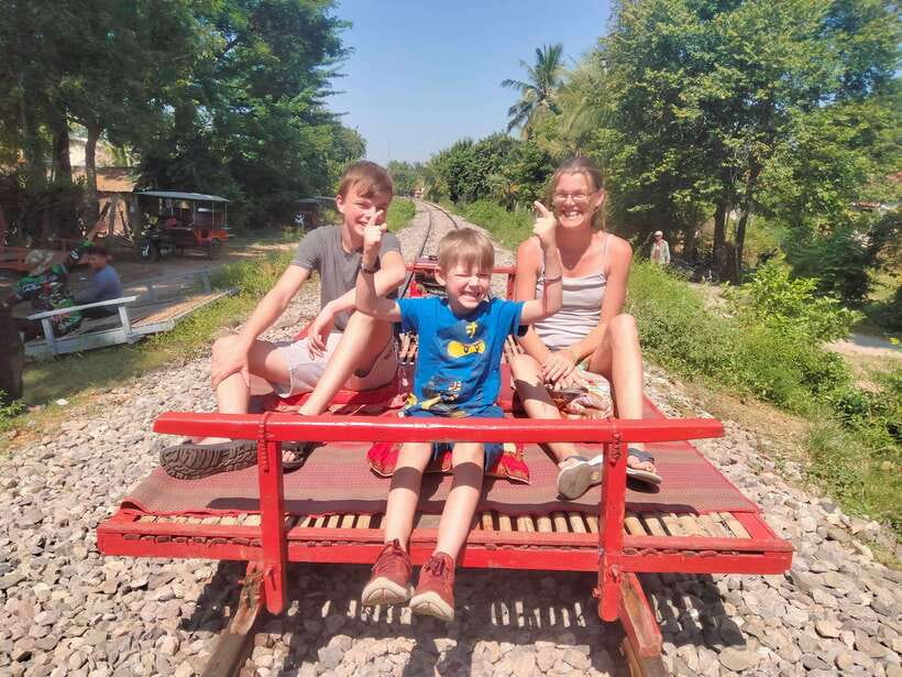Afternoon Tour: Bamboo Train, Killing Cave &Bat Cave - Fruit plantations and village roads