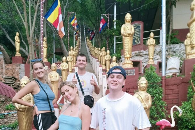AfternoonTour.Bamboo train.killing cave with Secret bat cave - Riding the original Bamboo Train
