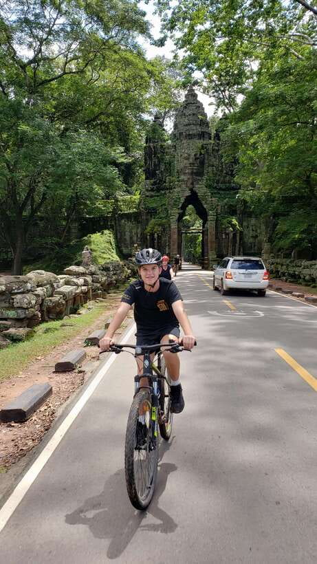Angkor Jungle Biking Adventure Private Cycling Tour - Angkor Thom and the faces of Bayon