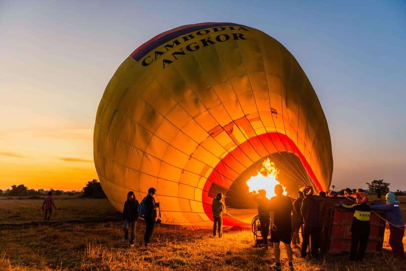 Angkor Stunning Hot Air Balloon - Seeing Bakong, Lolei, and the countryside from above