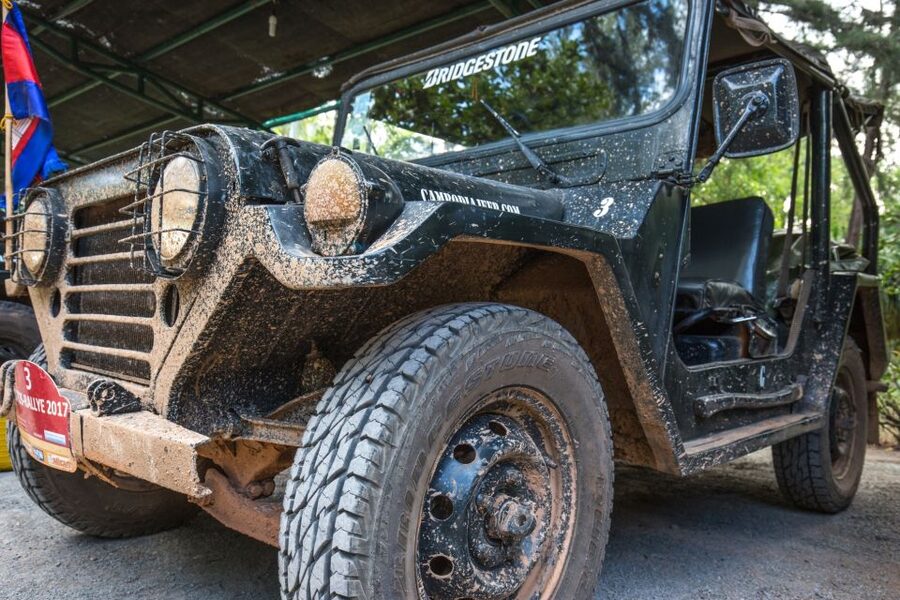 Angkor Wat in a vintage Jeep with driver - jeep rental - Bayon and the Faces of Angkor Thom