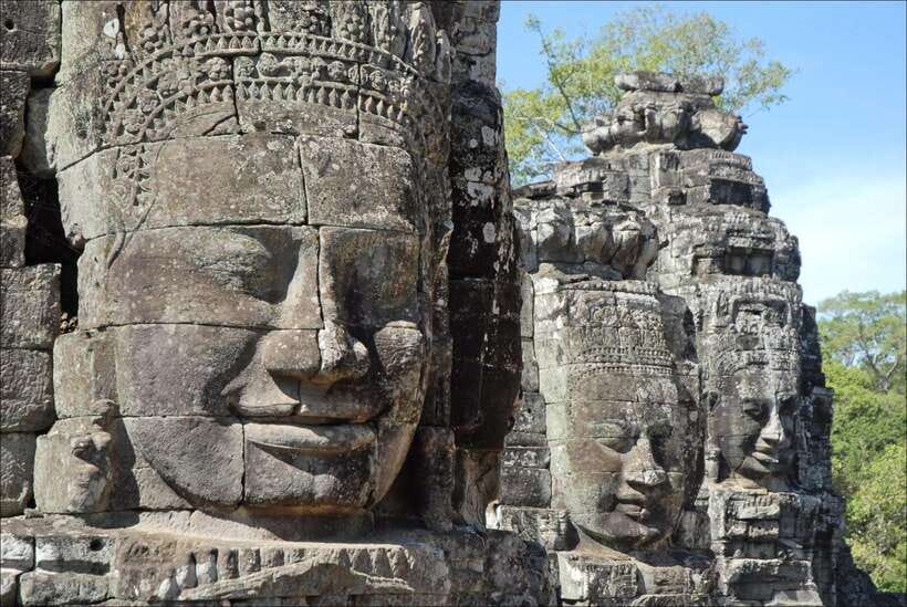 Angkor Wat: Small-Group Tour with Balloon Ride and Lunch - Angkor Thom and the 108 figures at the South Gate