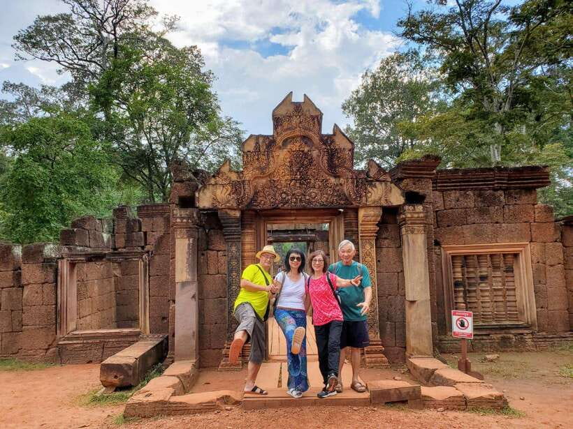 Angkor Wat Sunrise, Banteay Srei, Bayon & Ta Prohm Temple - Bayon’s 54 towers and smiling faces