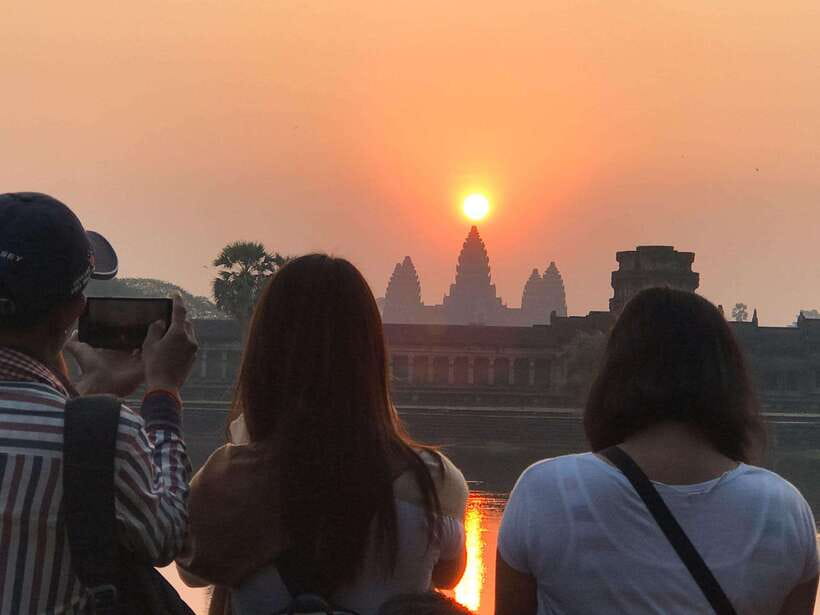 Angkor Wat Sunrise by Vintage Jeep – Private Tour - Ta Prohm before the heat builds