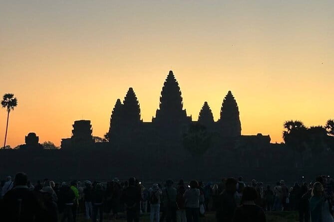 Angkor Wat Sunrise Small-Group 1-Day Tour from Siem Reap - Dawn at Angkor Wat, with the temples still cool