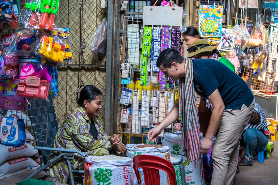 Authentic Siem Reap: Tuk Tuk Countryside and Sunset Tour - Seeing rice become local rice wine