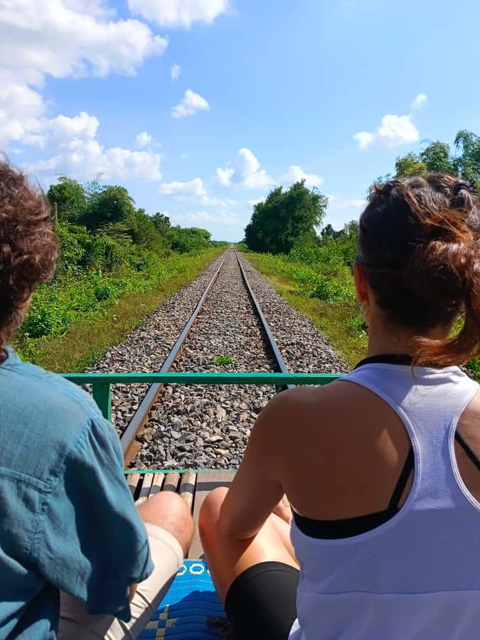 Battambang family tuktuk tour BambooTrain/Wat Banan/Bat cave - What the $8 price really covers