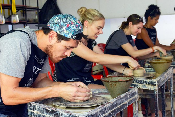 Cambodian Pottery Class in Siem Reap - Making several pieces instead of betting on one