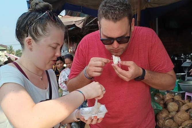 Cooking Class By Reveal Angkor Hotel Siem Reap - Eating your own meal in the garden