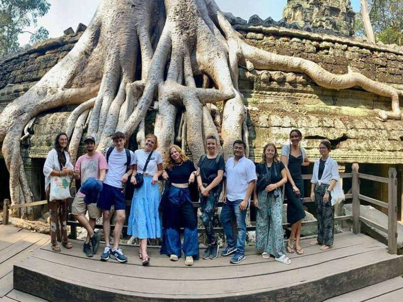 Explore Angkor Temple Sunset With Tour Guided - Ta Prohm and the tree roots that made it famous