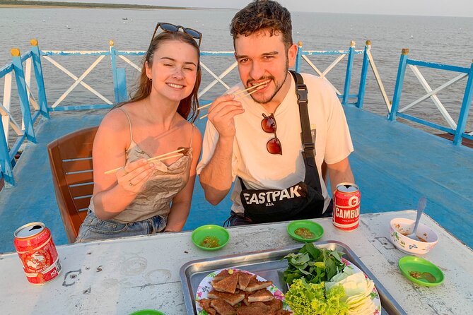 Floating Village Sunset Boat Vespa Tour / Tuk Tuk Available - Reaching Chong Khneas on Tonle Sap