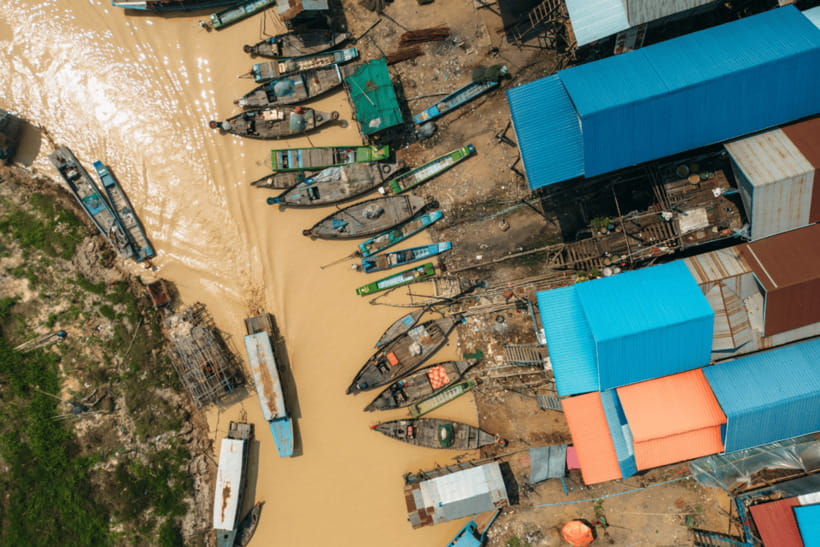 Floating Village Tour with Khmer Meal & Beer - The road from Siem Reap to the lake