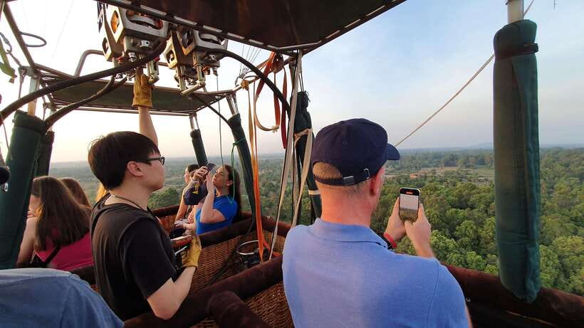 From Krong Siem Reap: Angkor Hot Air Balloon Ride w/ Pickup - Bakong and Lolei from above