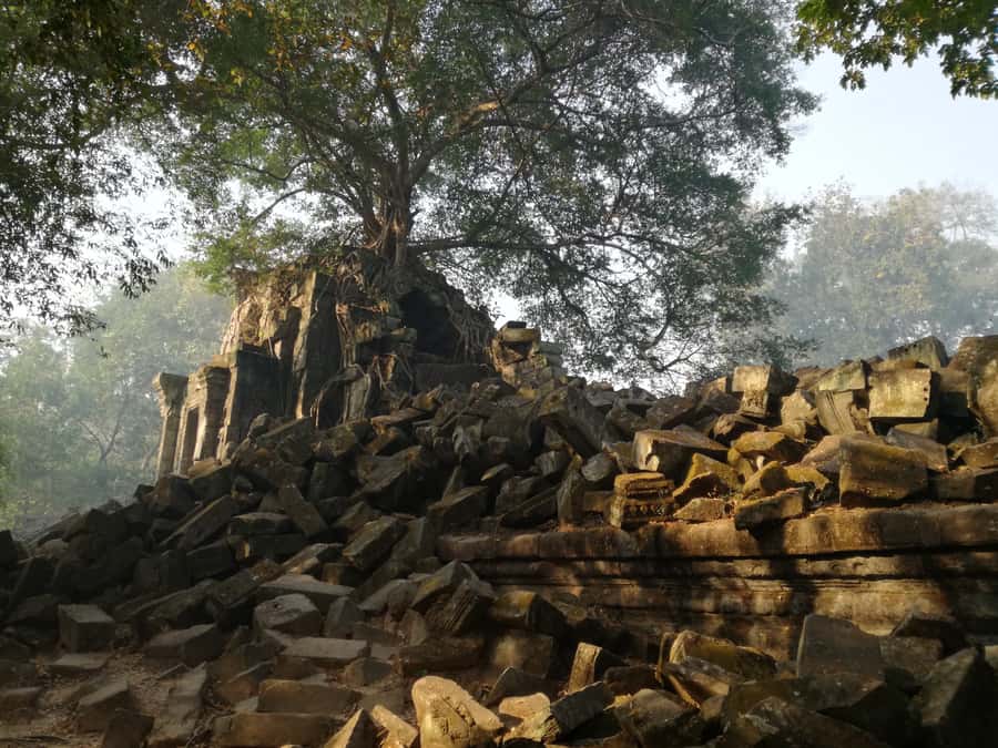 From Siem Reap: Half-Day Tour to Beng Mealea Temple - Exploring the wooden path and broken galleries