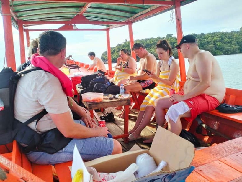 Full Day City Tour with A Boat Trip to 2 Islands - The Wooden Boat Ride Toward Koh Chalous