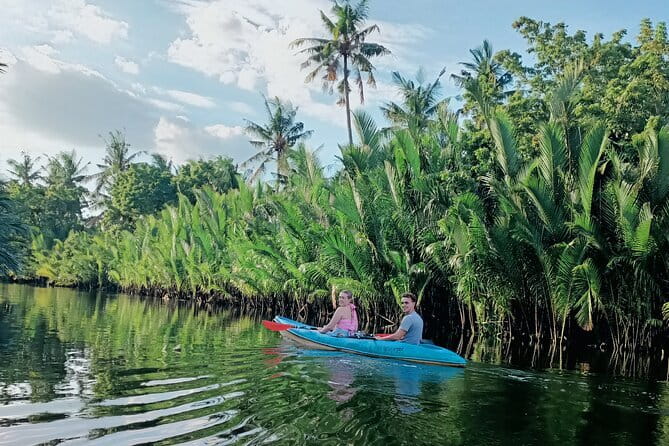 Guided Kayak trip around Green Cathedral outside Kampot, Sunset - The 30-minute tuk-tuk ride to the water