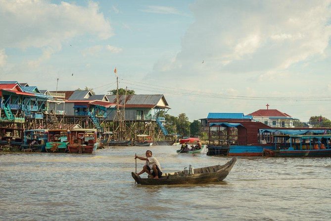 Kampong Phluk Floating Village Tour by Boat - Open water and the Tonle Sap sunset