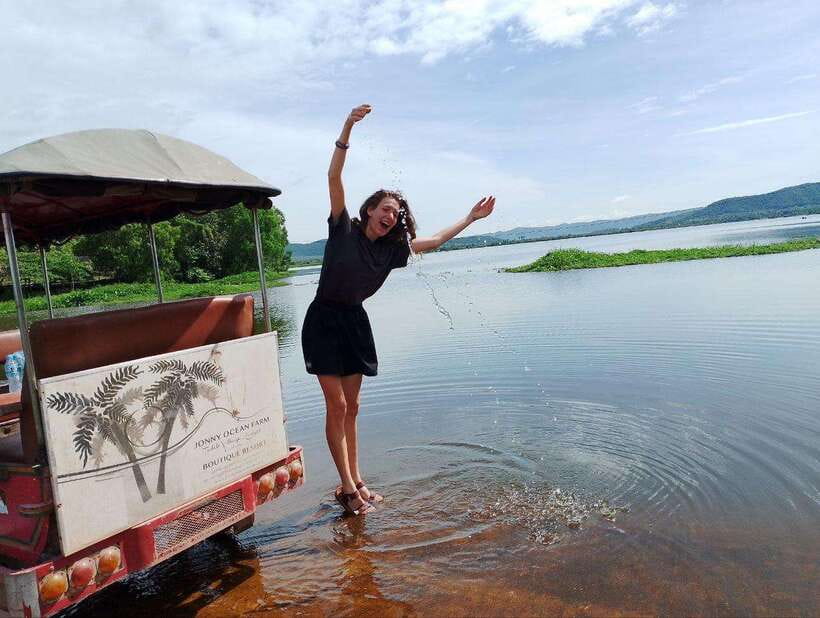 Kampot Pepper Farm Tour: Salt Fields, La Plantation & Cave - Salt fields and the work behind the white pans