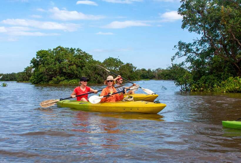 Kayaking & Floating Village in Siem Reap - The first boat ride toward Mechrey