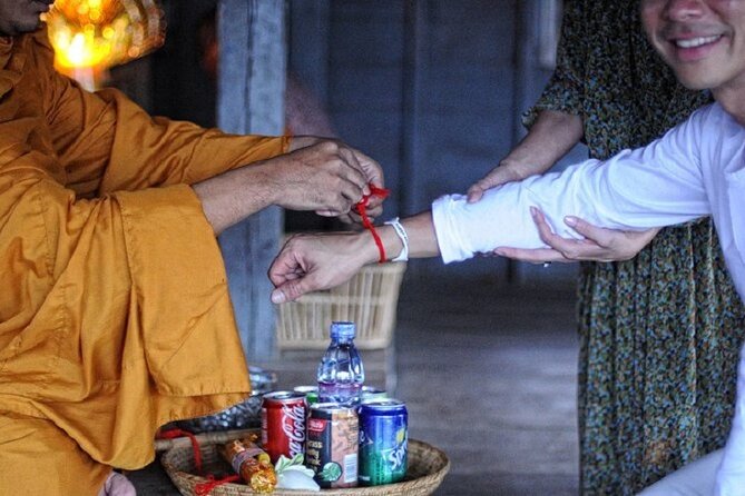 Monk Blessing Ceremony - The water blessing and red thread