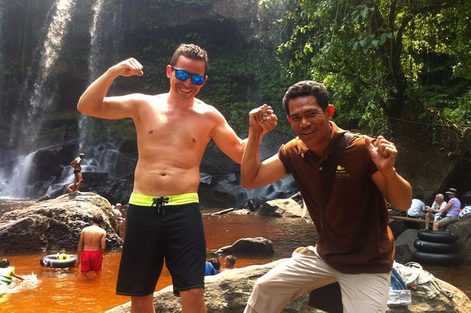 One Day Tour to Waterfall and Beng Mealea Temple - Swimming beneath Phnom Kulen’s waterfall