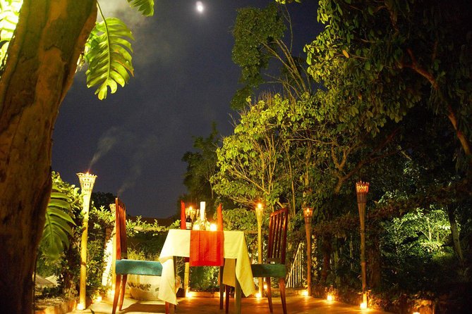 Rooftop Romantic Dinner - 4 Courses Set Meal & Wine - Candlelight, Khmer lanterns, and the rooftop table