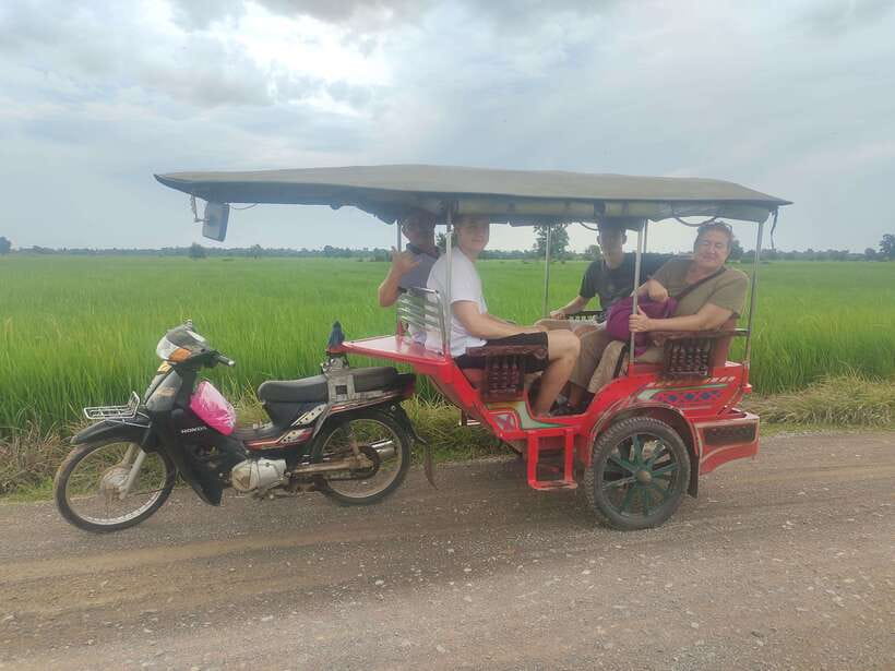 Secret Countryside Rice fields-Bamboo Train/Bat Cave - Riding the Bamboo Train through the countryside