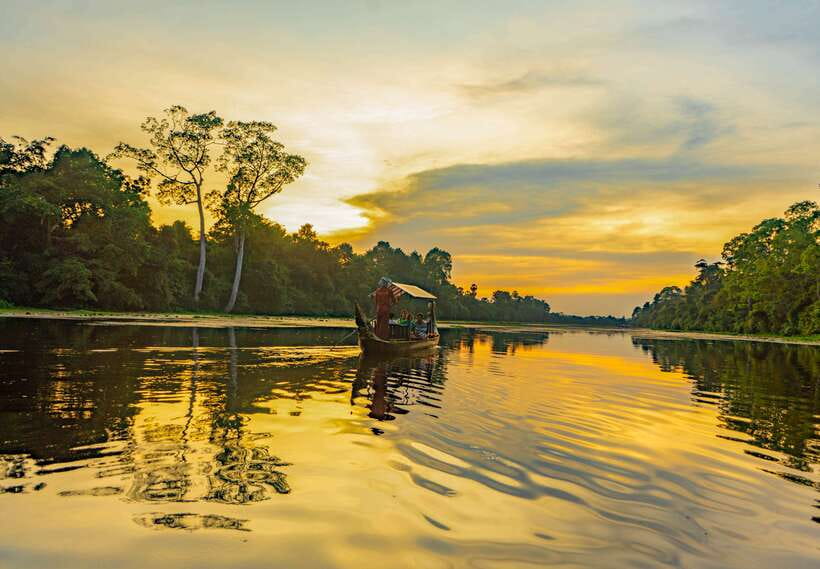 Siem Reap: Angkor Sunset Bike & Boat Tour /E-Bike Available - The 1:45 PM pickup and easy start