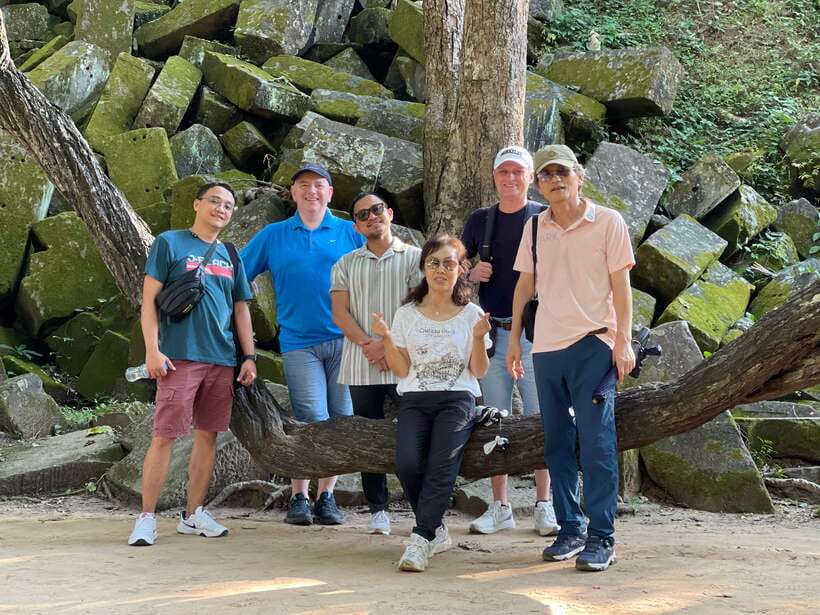Siem Reap: Beng Mealea, Banteay Srei & Kulen Waterfall Trip - The cliff viewpoint and the road through the countryside