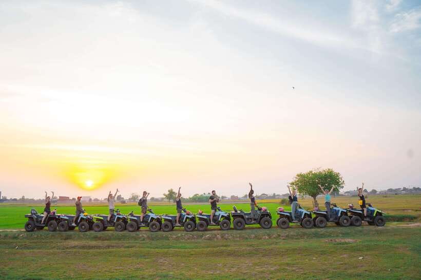 Siem Reap: Countryside Quad Bike Sunset Adventure - One hour through villages and rice fields