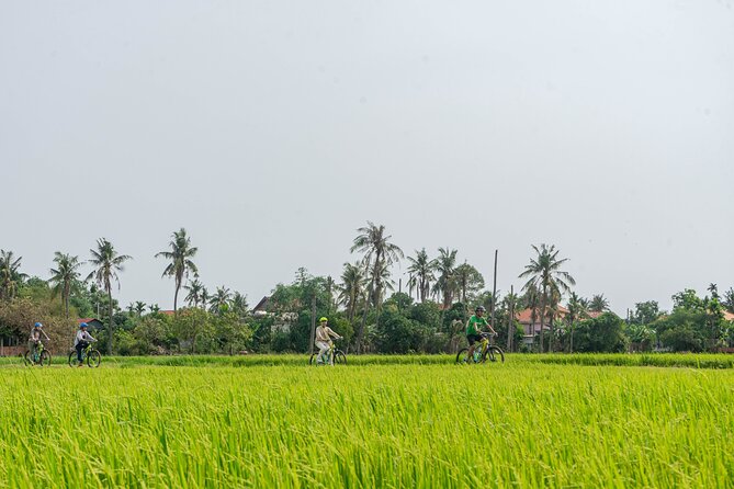 Siem Reap: Countryside Sunset Bike Tour / E-Bike or Tuk Tuk - Leaving Siem Reap by bicycle at 2:30 pm