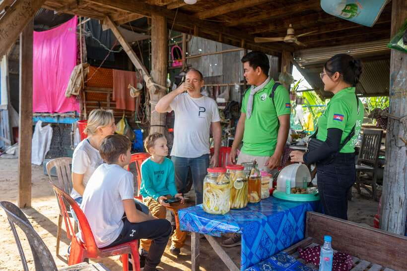 Siem Reap Countryside Sunset Vespa Tour or Tuk Tuk - Chreav Market and the food behind the scenery