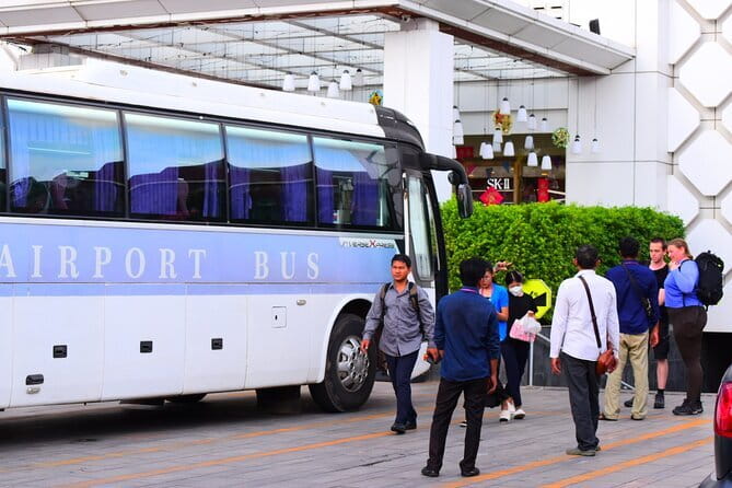 Siem Reap International Airport Shared Shuttle Bus Transfer - The single town stop on 7 Makara Road