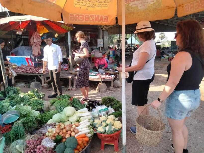 Siem Reap Khmer Cooking Class and Local Market Tour - Cooking a three-course Khmer meal