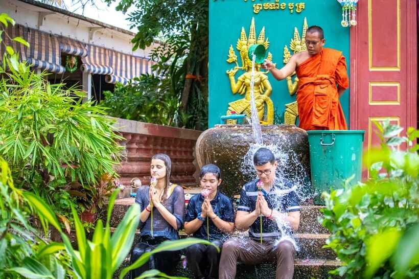 Siem Reap: Khmer Water Blessing by Monk and Lotus Farm Visit - Starting at Preah Ang Chek Preah Ang Chorm Shrine