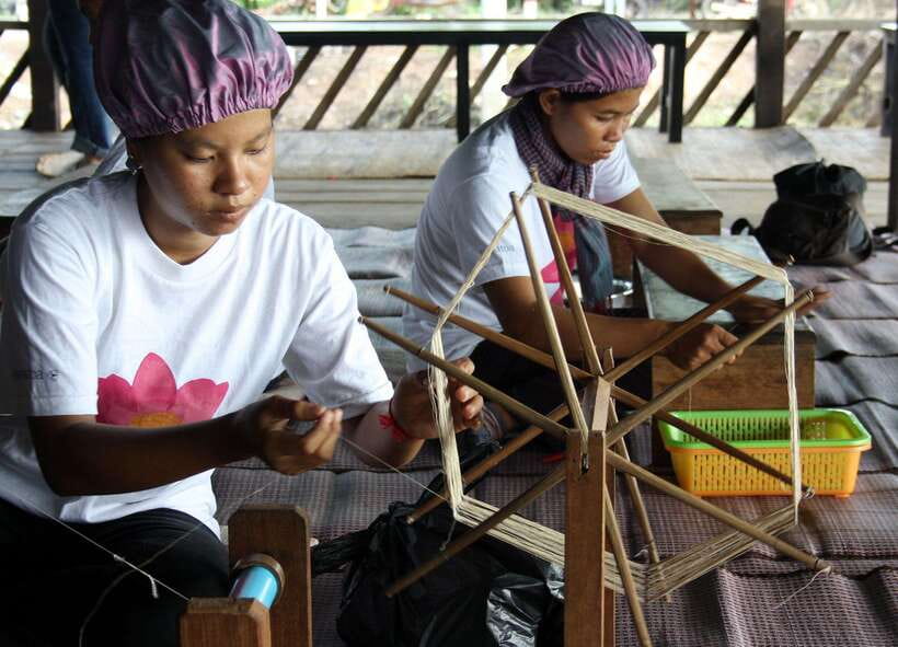 Siem Reap Lotus Silk Farm Discovery tour & Lake experience - The 30-minute boat ride through pink lotus fields