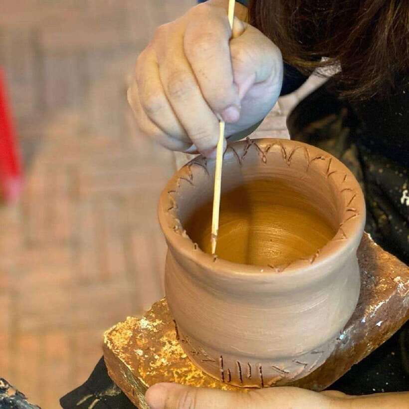 Siem Reap : Pottery Classes with Transfer round trip - At the wheel: shaping your own bowl