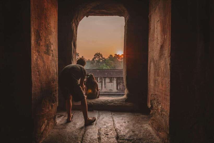 Siem Reap Sunrise Angkor Wat Temple Tour - Bayon’s stone faces and a slower look