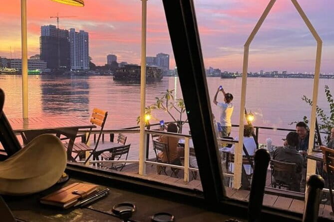 Sunset Cruise on the Mekong with Kanika Boat - From the Tonle Sap toward the Mekong