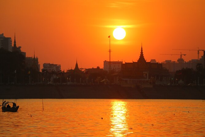 Sunset Cruise with free flow beer, soft drinks & fruit platter - Historic hotels, bridges, and Phnom Penh’s changing riverfront