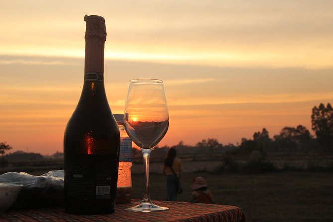 Sunset Dinner at Rice Paddy Fields - An ox-cart evening beyond Angkor